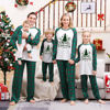 Picture of Family Christmas Pajama Sets - Green Plaid Long Sleeves Pajamas