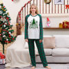 Picture of Family Christmas Pajama Sets - Green Plaid Long Sleeves Pajamas