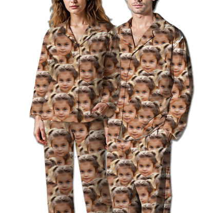Picture of Complete set of custom pajamas, creative home custom pajamas and pajamas - avatar overlay