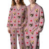 Picture of Customized pajamas Customized photo pajamas Customized family pajamas complete set - full of love