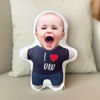 Picture of Custom  Face  Pillow I Love Dad With Your Face Unique Personalized