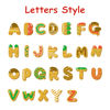 Picture of Custom Christmas Name Letter Ornament - Stocking Tag for Kids - Donut Font - Kids Ornament - Christmas Tags - 3-Piece Set