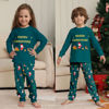 Picture of Family Christmas Pajama Sets - Forest Green Long Sleeves Pajamas - Merry Christmas