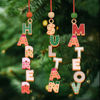 Picture of Custom Christmas Name Letter Ornament - Stocking Tag for Kids -  Three-dimensional Font - Kids Ornament - Christmas Tags - 3-Piece Set