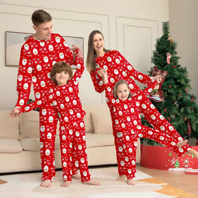 Picture of Family Christmas Pajama Sets - Long Sleeves Pajamas - Ho!Ho!Ho!