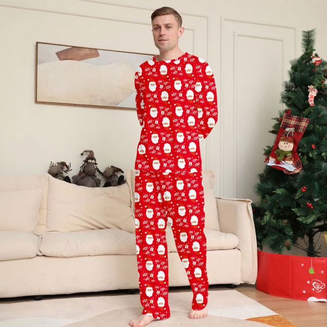 Picture of Family Christmas Pajama Sets - Long Sleeves Pajamas - Ho!Ho!Ho!