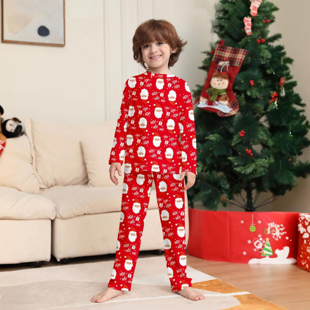 Picture of Family Christmas Pajama Sets - Long Sleeves Pajamas - Ho!Ho!Ho!