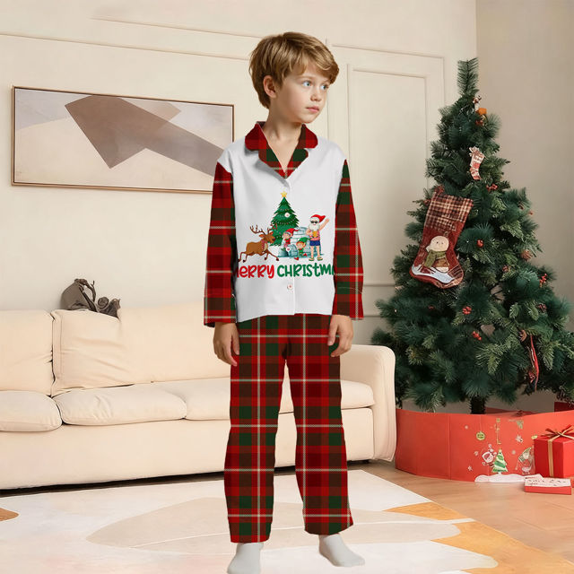 Picture of Merry Christmas Family Pajama Sets - Pattern Long Sleeves Pajamas