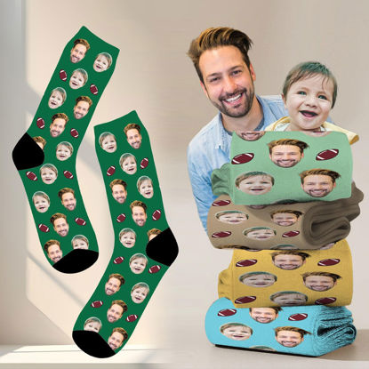 Picture of Custom Football Photo Face Socks - Gift for Football Enthusiasts