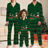 Picture of Christmas Family Pajama Sets - Santa with Elks - Pattern Long Sleeves Pajamas