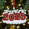 Picture of Custom Resin Christmas Ornament with Names -  Christmas Tree Ornament - Green Hats