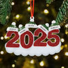 Picture of Custom Resin Christmas Ornament with Names -  Christmas Tree Ornament - Green Hats
