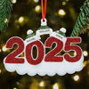 Picture of Custom Resin Christmas Ornament with Names -  Christmas Tree Ornament - Green Hats