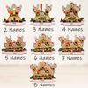 Picture of Custom Resin Christmas Ornament with Names - Elks Family Christmas Tree Ornament