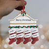 Picture of Custom Resin Christmas Ornament with Names -  Family Christmas Stocking Ornament