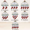 Picture of Custom Resin Christmas Ornament with Names -  Family Christmas Stocking Ornament