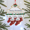 Picture of Custom Resin Christmas Ornament with Names -  Family Christmas Stocking Ornament