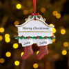 Picture of Custom Resin Christmas Ornament with Names -  Family Christmas Stocking Ornament