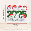 Picture of Custom Resin Christmas Ornament with Names - Family Christmas Snowman Ornament