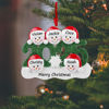 Picture of Custom Resin Christmas Ornament with Names - Family Christmas Snowman Ornament