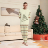Picture of Family Christmas Pajamas Set - ordic Tree & Vintage Festive Prints - Crew Neck Pajamas