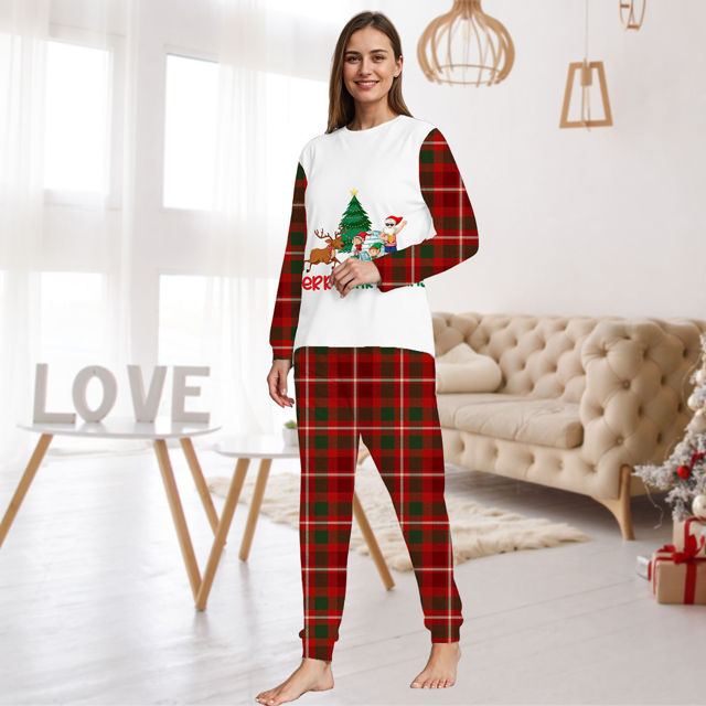 Picture of Family Christmas Pajama Sets - Long Sleeves Pajamas - Best Family Christmas Gift