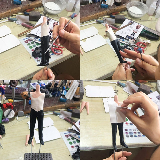 Picture of Custom Bobbleheads: Man with Motorcycle | Personalized Bobbleheads for the Special Someone as a Unique Gift Idea｜Best Gift Idea for Birthday, Christmas, Thanksgiving etc.