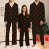 Picture of Christmas Family Pajama Sets - Diagonal Stripes Long Sleeves Pajamas