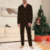 Picture of Christmas Family Pajama Sets - Diagonal Stripes Long Sleeves Pajamas