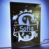 Picture of Personalized Name LED Neon Sign Mirror with Uppercase Letter - Christmas-themed Mirror Signs