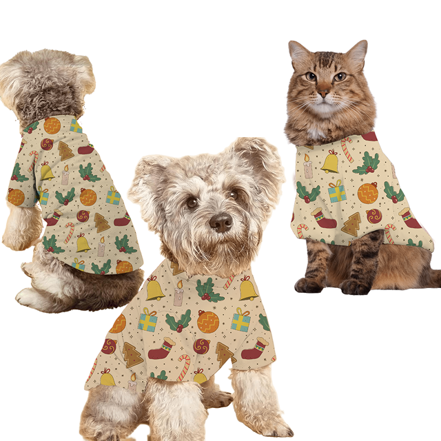 Picture of Family Christmas Pajamas Set – Matching Holiday PJs for Men, Women & Kids –  Colourful Vintage Christmas Pattern Pajamas