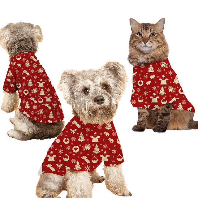 Immagine di Pigiama natalizio per la famiglia - Pigiama natalizio rosso