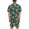 Picture of Custom Christmas Short Sleeves Face Pajamas Full Set - Personalised Unisex  Pajama Gift Set
