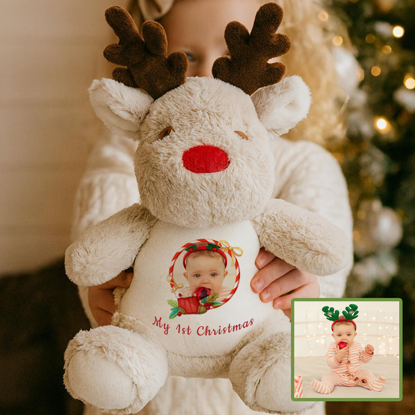 Picture of Customized Fawn Plush Toy - Personalized Christmas Gift - Baby's First Christmas Present