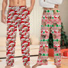 Picture of Family Custom Christmas Pajama Pants with Face - Pajama Bottoms - Christmas Gift for Family