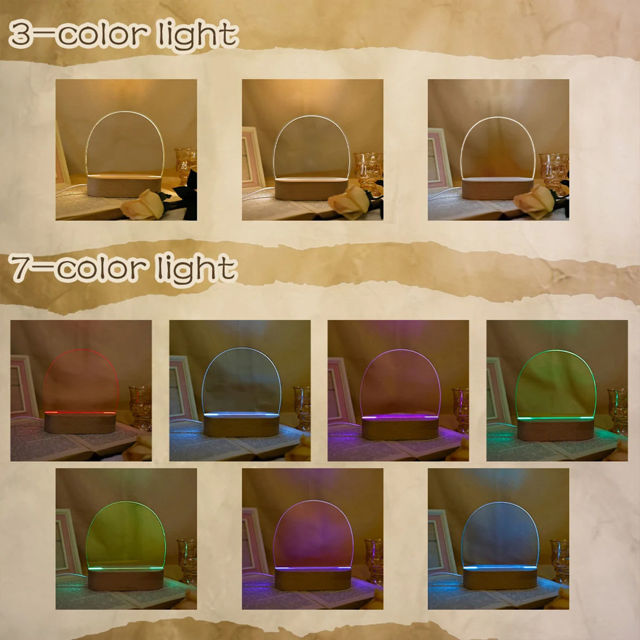 Picture of Custom Name Night Light for Kids - Personalized Bear Night Lamp for Christmas Gift