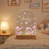 Picture of Custom Flower Night Light for Kids - Personalized Christmas Kids night light with Name