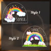 Picture of Custom Name Night Light for Kids - Personalized Christmas Gift - Rainbow Night Lamp