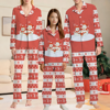 Picture of Family Pajama Set - Family Christmas Pajamas Set - Red Christmas Pattern Sleepwear