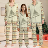 Picture of Family Pajama Set - Family Christmas Pajamas Set - ordic Tree & Vintage Festive Prints
