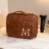 Picture of Custom Detachable 3-in-1 Leather Toiletry Bag for Men - Personalized Groomsmen Gifts