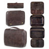 Picture of Custom Detachable 3-in-1 Leather Toiletry Bag for Men - Personalized Groomsmen Gifts