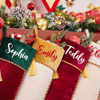 Picture of Custom Christmas Stockings - Personalized Family Christmas Stockings - Custom Christmas Stockings with Tassels, Holiday Christmas Stockings, Christmas Gifts
