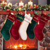 Picture of Custom Christmas Stockings - Personalized Family Christmas Stockings - Custom Christmas Stockings with Tassels, Holiday Christmas Stockings, Christmas Gifts