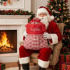 Picture of Custom Embroidered Santa Bag - Personalized Santa Gift Bag for Christmas with Name