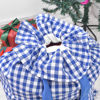 Picture of Custom Embroidered Plaid Santa Bag - Personalised Santa Gift Bag for Christmas with Name