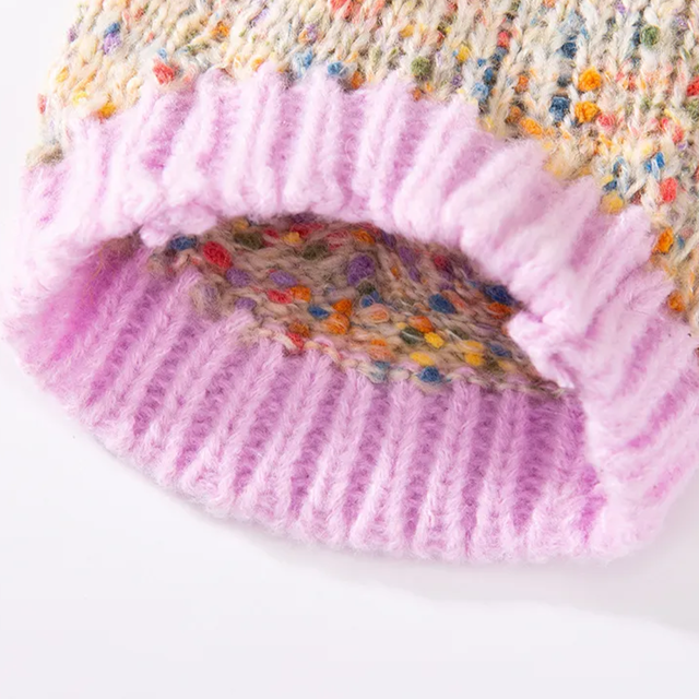 Picture of Custom Pet Sweaters - Purple Crochet Cat and Dog Christmas Sweaters - Pet Name Customizable