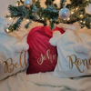 Picture of Custom Embroidered Velvet Santa Bag - Personalised Santa Gift Bag for Christmas with Name