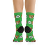 Picture of Custom Pet Photo Face Socks with Text - Gift for Pet Lovers