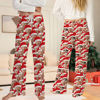 Picture of Family Custom Christmas Pajama Pants with Santa's Hat & Face - Pajama Bottoms - Christmas Gift for Family